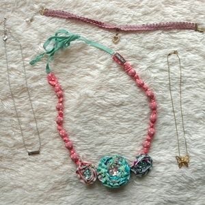Lot of 4 necklaces/chokers - EUC